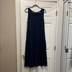 Elegant Navy Sleeveless Dress (maternity)